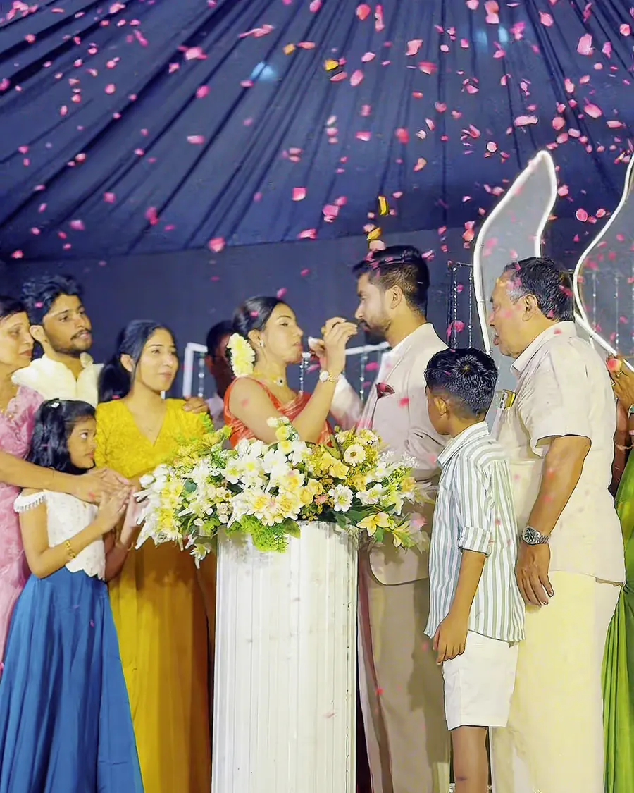 A family moment on stage